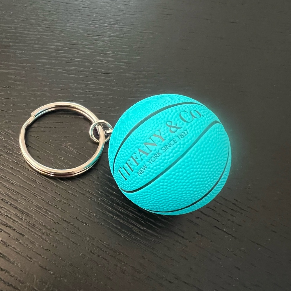 Blue Basketball Keychain new